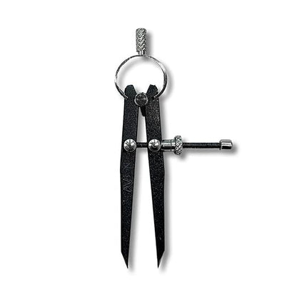 Johnson Tools Set of 3 Spring Adjustable Compass Divider 4" Fine Point Black Powder Coated Precision Measuring for Jewellery Marking, Scribing, Craftsman, Architect, Artist, Carpenter, Model Making