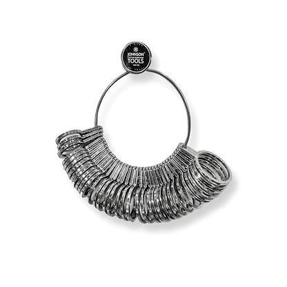 Johnson Tools Made of Brass Handy Ring Finger Sizer for Measuring Unisex Finger Sizes (no 1 to 36) Silver