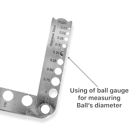 Johnson Tools Ajanta Stainless Steel Ball Gauge Can Measure From 0.01 to 6mm For Goldsmiths and industrial Works