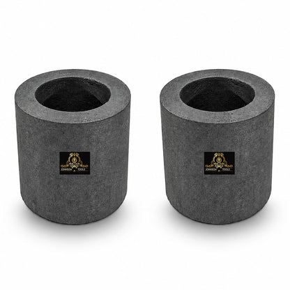 Johnson Tools 50x50mm Carbon Crucible for Casting, Melting, Refining Gold, Silver, Copper, Aluminium, Brass