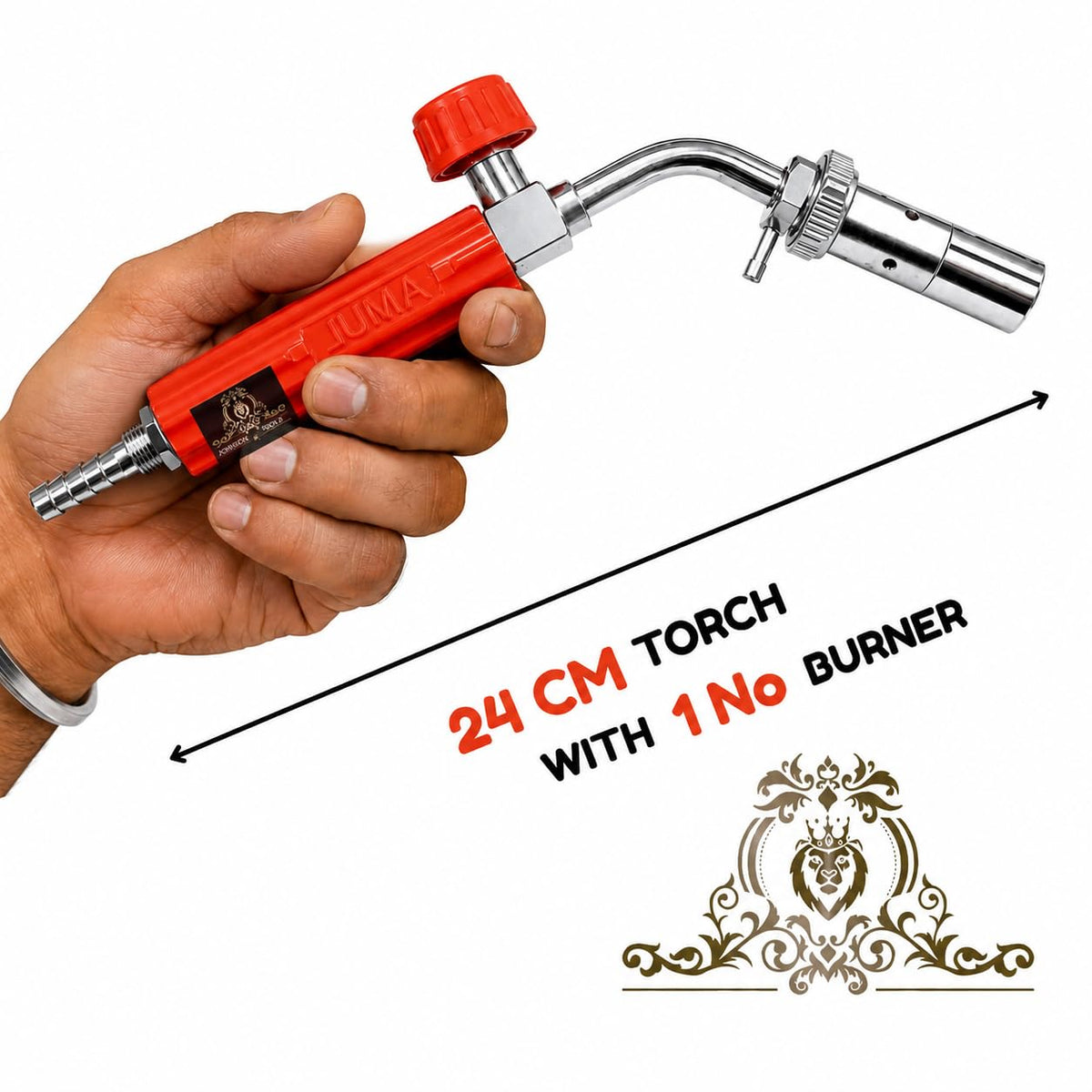 Johnson Tools Pointed Burner (1 No Size) Specially For LPG Torch (Chrome Finish)