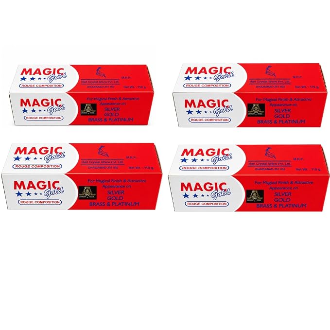 Johnson Tools Metal Polishing Compound Rouge Bar for Polishing, Finishing on Brass, Silver, Gold, Platinum (Size - Small)
