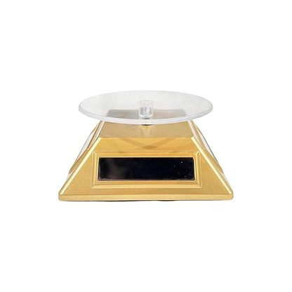 Johnson Tools Solar Powered Rotating Jewellery Ring Bracelet Mobile Phone Watch Display Stand Short Model (Also Work with Battery)