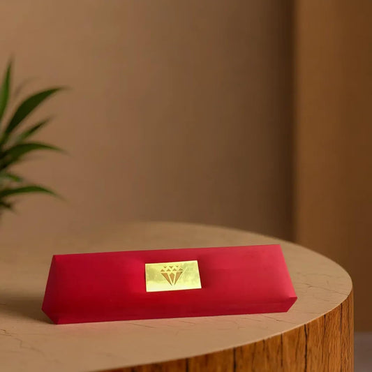 Johnson Tools Suede Finish Velvet Gift Box with LED Light for Gold and Silver Bracelets, Chains, Mangalsutra