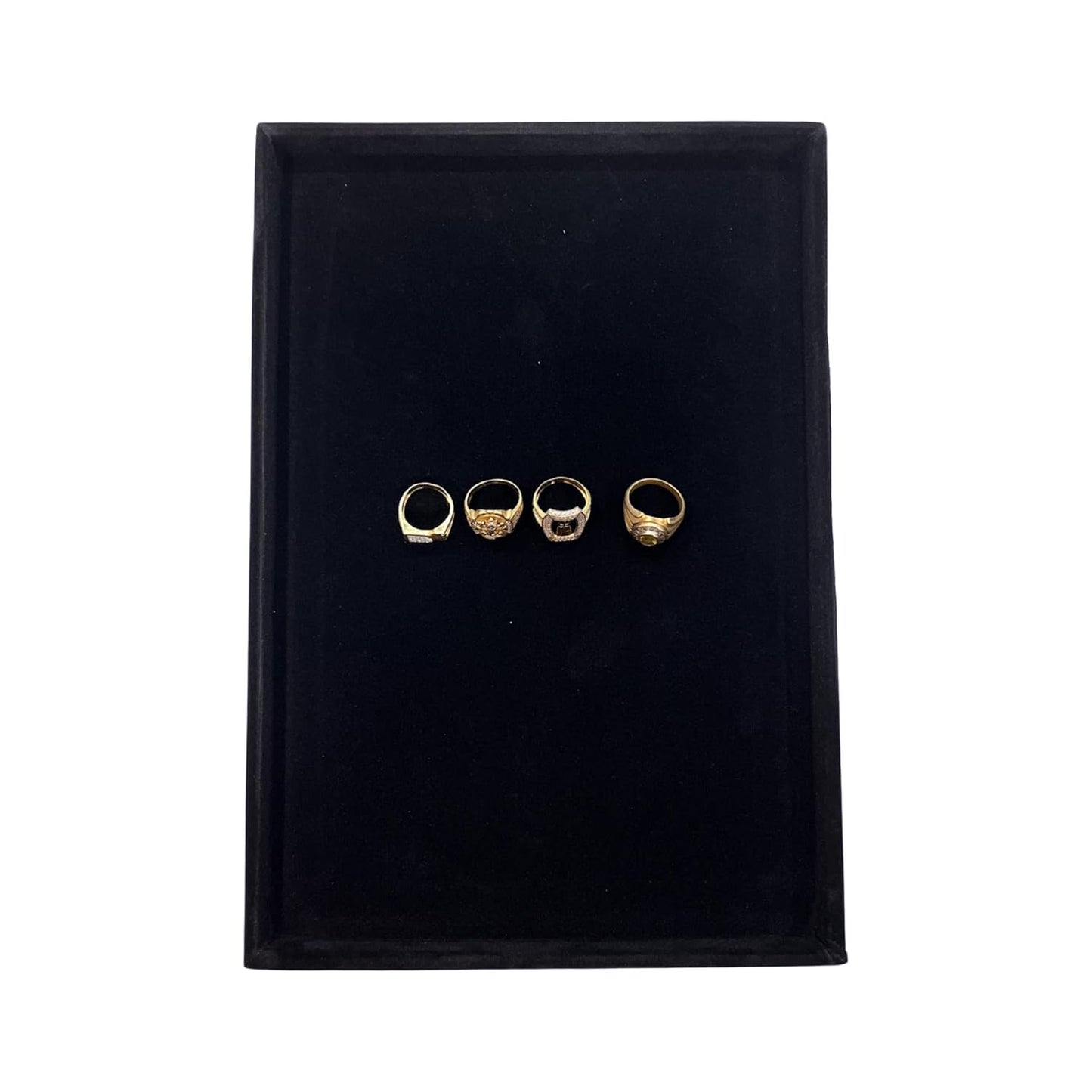 Johnson Tools Black Jewellery Display Organizer Tray/Beading Tray (pack of 2) for Gold and Silver Jewelry Display