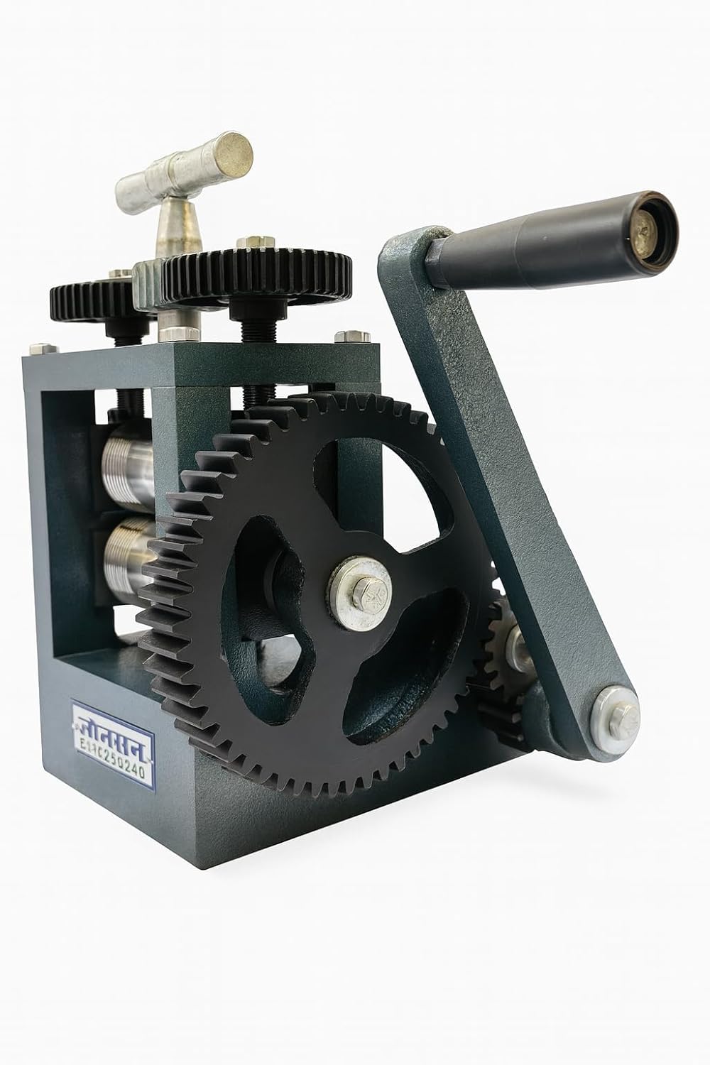 Johnson Tools 3.5 Inches Rolling Mill or Tar Patti Machine Tool for Gold Wire and Sheet Thining or Jewellery Making (Handle Included)