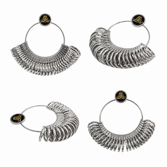 Johnson Tools Made of Brass Handy Ring Finger Sizer for Measuring Unisex Finger Sizes (no 1 to 36) Silver