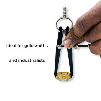 Johnson Tools Aven Spring Adjustable Compass Divider 4" Fine Point Black Powder Coated Precision Measuring for Jewellery Marking, Scribing, Craftsman, Architect, Artist, Carpenter, Model Making