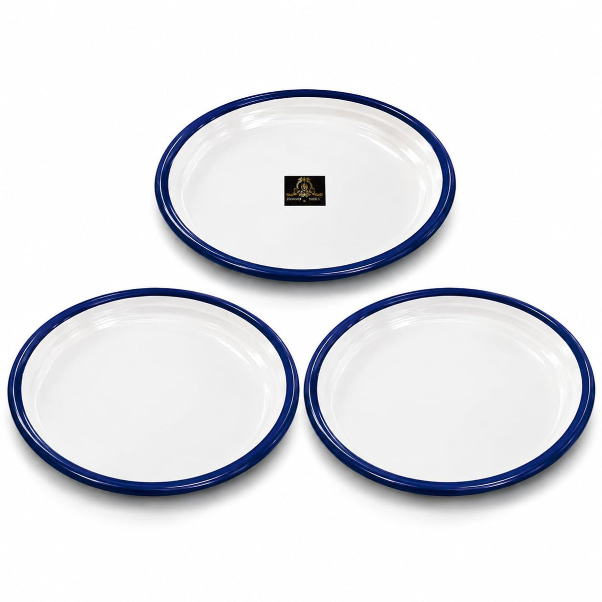 Johnson Tools Small Enamel Plate/Enamelware Plate (Flat) for Gold and Silver Jewellery, Surgical and Food Works