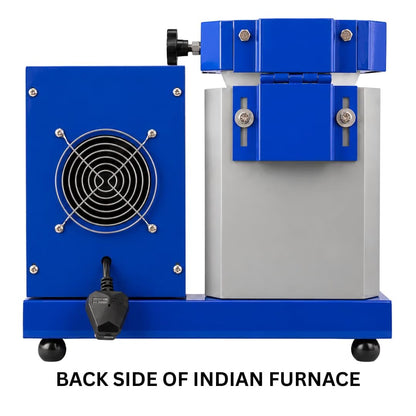 Johnson Tools JTMF-1K Melting Furnace For Gold and Silver -Capacity 1Kg, Volts 230v, Size - 41 x 22 x 36 cm (Color - Blue, Heavy Quality Model)