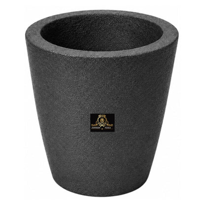 Johnson Tools Clay Graphite Crucible Pot 4no (5.5 to 6kg Capacity) for High Temperature Melting, Casting Refining Gold, Silver, Copper, Brass and Aluminium Metal - Electric or Gas Furnace
