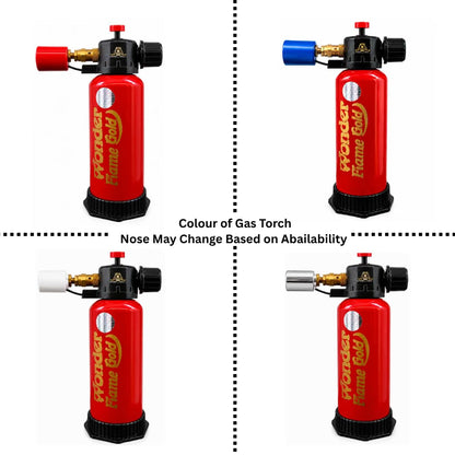 Johnson Tools Wonder Refillable Butane Torch with Adjustable Flame, Piezo Ignition Used as Gold and Silver Soldering, Brazing, Culinary Torch (Gas Not Included)