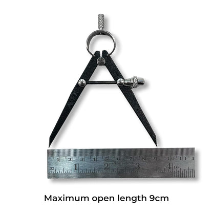 Johnson Tools Spring Adjustable Compass Divider for Jewellery Marking, Scribing, Craftsman, Architect, Artist, Carpenter, Model Making (Spring Nut Upto 6cms)