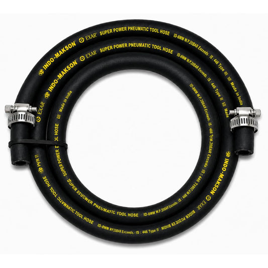 Johnson Tools Dunlup LPG Rubber Hose Gas Pipe (is Mark) for High Pressure Works (Not for Domestic Use)