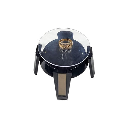 Johnson Tools Solar Powered Rotating Jewellery Ring Bracelet Mobile Phone Watch Display Stand Long Leg Model with LED lights Rotetor (Also Work with Battery)