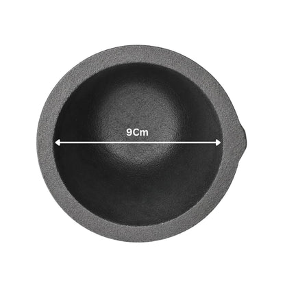 Johnson Tools Clay Graphite Crucible Pot 2no (3kg Capacity) for High Temperature Melting, Casting Refining Gold, Silver, Copper, Brass and Aluminium Metal - Electric or Gas Furnace