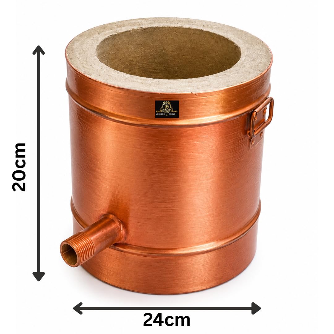 Johnson Tools 4kg Capacity Gas Melting Furnace/Desi Bhatti For Melting Silver, Brass, Aluminum (Crucible Not Included)