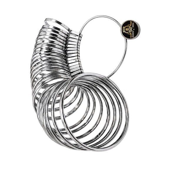 Johnson Tools Handy Brass Bangle Sizer for Measuring Hand or Bangle Size No 1 to 27 (Chrome)