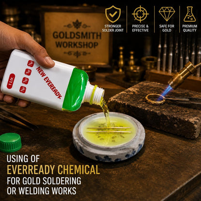 Johnson Tools Eveready Gold Soldering or Welding Liquid Chemical Liquid Borax Water Flux Water (1L)