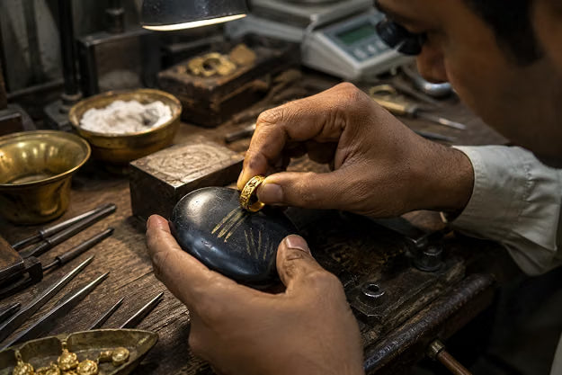 Johnson Tools Gold Testing Stone or Natural Obsidian For Testing Gold Jewellery (Color : Black, shape : Owl)