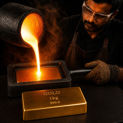 JOHNSON TOOLS Iron Biscuit Ingot Mold For Making 1Kg Gold And Silver Biscuit/Cadbury
