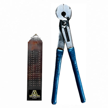 Johnson Tools Set of Draw plate (Janti) and Draw Tong (round mouth plier) For Drawing Wires of Gold, Silver, Soft Metal, Jewellery Making, Goldsmith Works