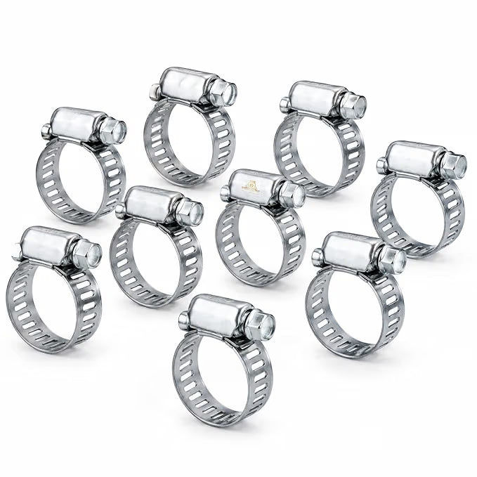 Johnson Tools Adjustable Fuel Petrol Pipe Hose Clips Stainless Spring Clamps(size - 10 to 19mm, Heavy Duty)