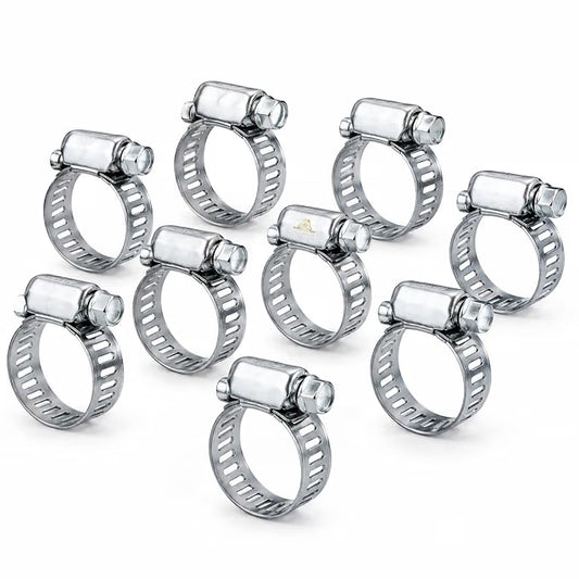 Johnson Tools Adjustable Fuel Petrol Pipe Hose Clips Stainless Spring Clamps(size - 10 to 19mm, Heavy Duty)