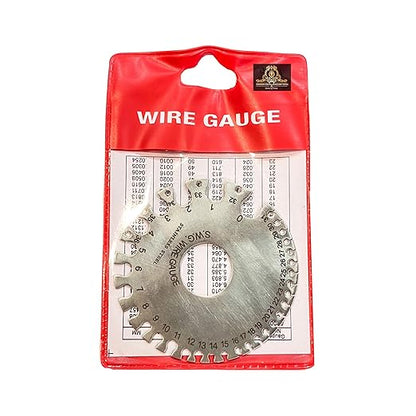 Johnson Tools Stainless Measuring Wire Gauge Round (Silver, Size 1 to 36)