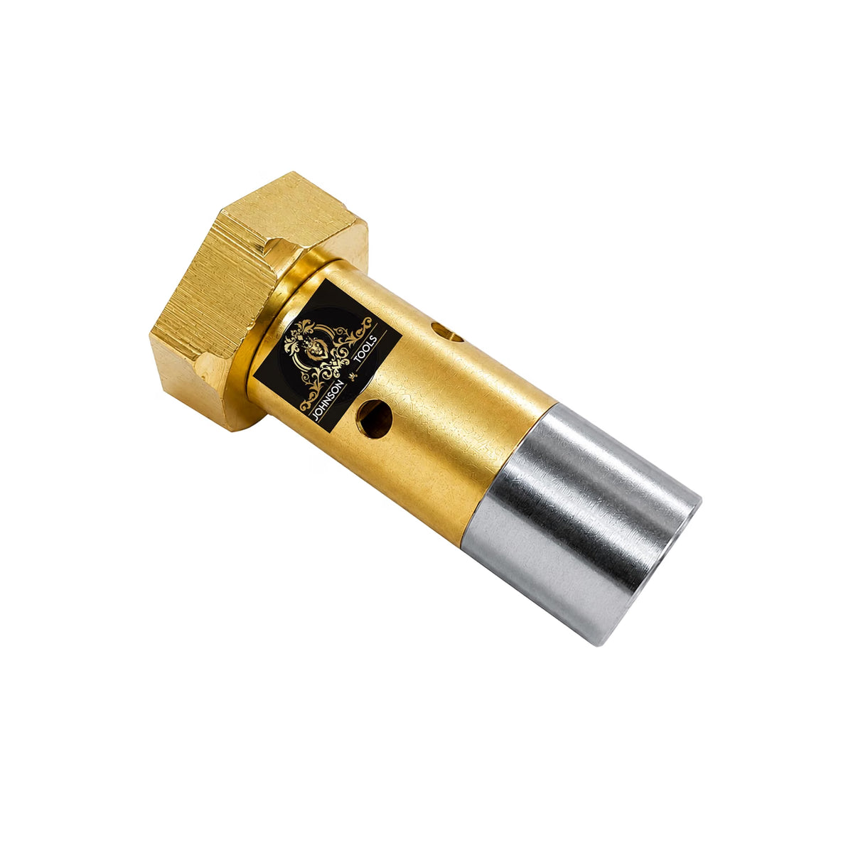 Johnson Tools Pointed Burner (1 No Size) Specially For LPG Gun/Torch Gun (Brass Finish)