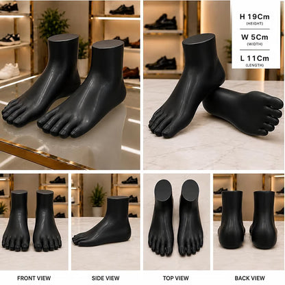 Johnson Tools Mannequin Anklet Display Foot Leg Pair for Jewellery, Payal, Shoes, Heels Display or Other Multipurpose Works (Without Heel)
