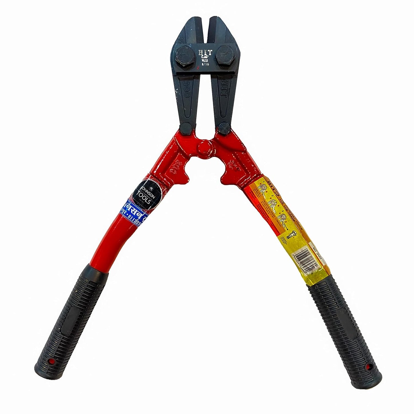 Johnson Tools 12 inch Steel Bolt Cutter for Cutting Bolts, Gold Biscuit and Other Various Uses (300mm)