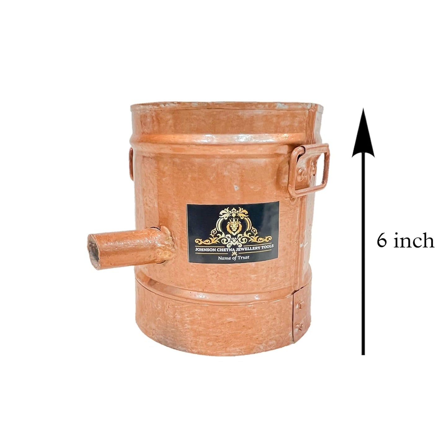 Johnson Tools Gas Melting Furnace/Desi Bhatti for Melting 500gm Gold and Silver Metal (Crucible or Gun Not Included)