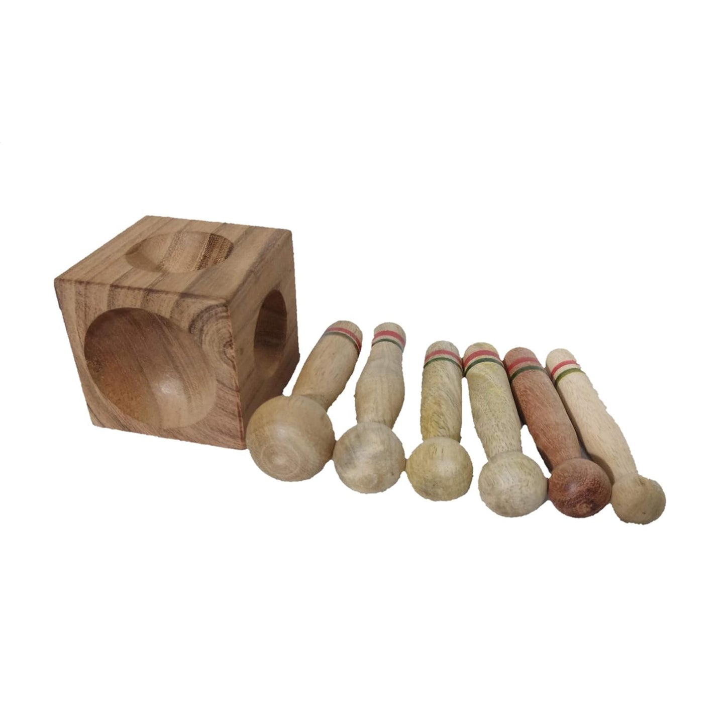 Johnson Tools Wooden Dapping Block/Doming Block/Wooden Block With Set Of Wooden Doming Punch/Gudaila Set