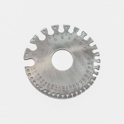 Johnson Tools Stainless Measuring Wire Gauge Round (Silver, Size 1 to 36)