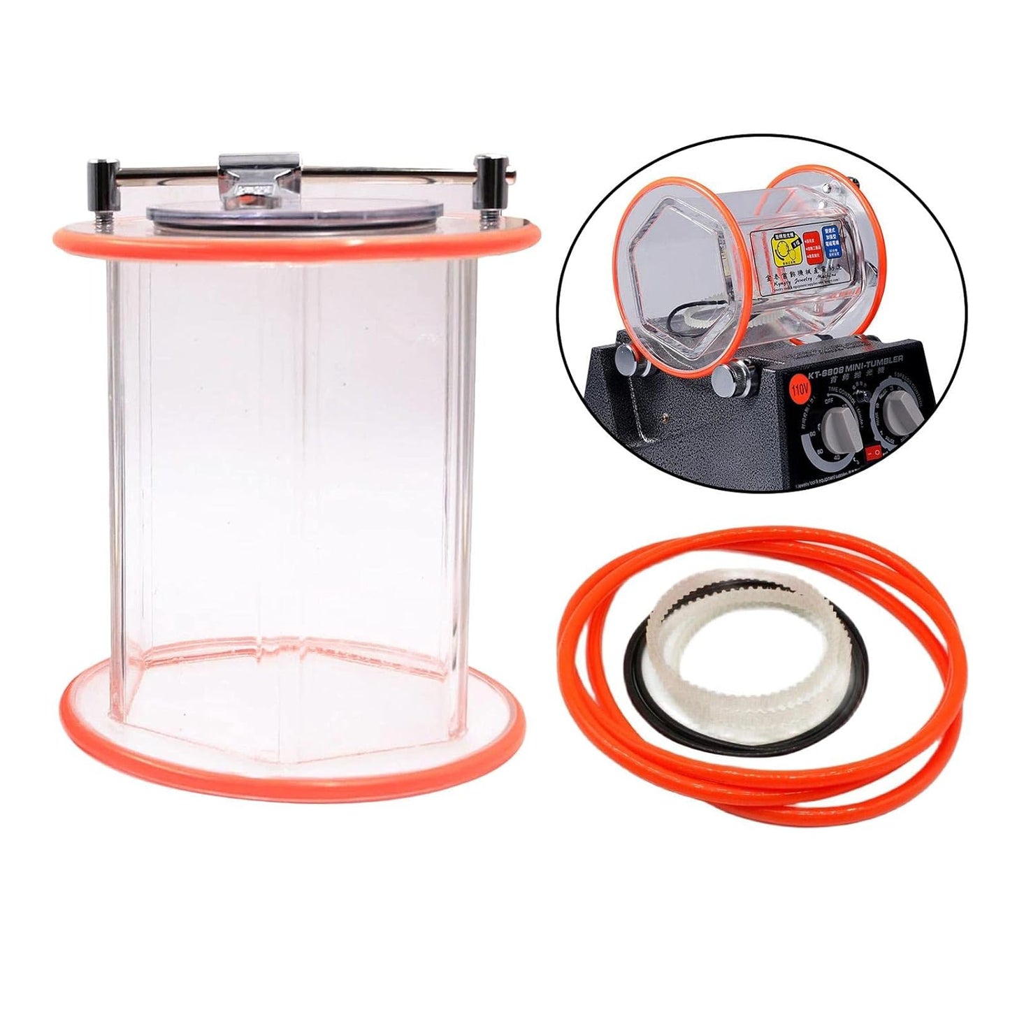 Johnson Tools 100gm Capacity Rotary Tumbler Polisher for Small Gold Article Polishing Works