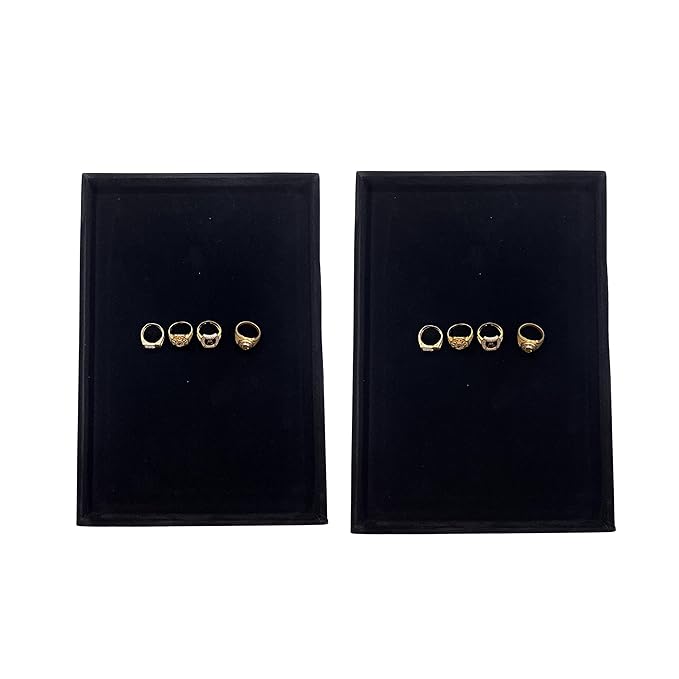 Johnson Tools Jewellery Display Organizer Tray/Beading Tray (pack of 2) for Gold and Silver Jewelry Display