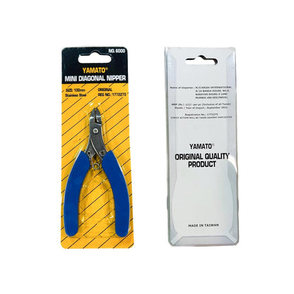 Johnson Tools Original Yamato Stainless Steel Diagonal Nipper Wire Cutter Plier 4" Multipurpose for Wire/Plastic Cable Cutting, Jewellery Making & Repair, Electronic, Watch making, Hobby DIY