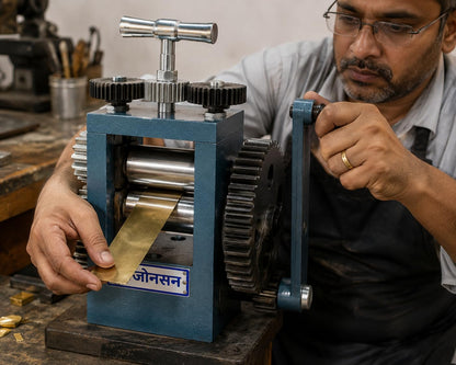 Johnson Tools Flat Roller Rolling Mill Machine For Gold Flat Sheet/Peeling Small Copper Wire Works