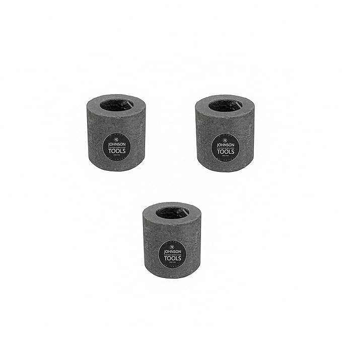 Johnson Tools 35x35mm Carbon Crucible for Casting, Melting, Refining Gold, Silver, Copper, Aluminium, Brass