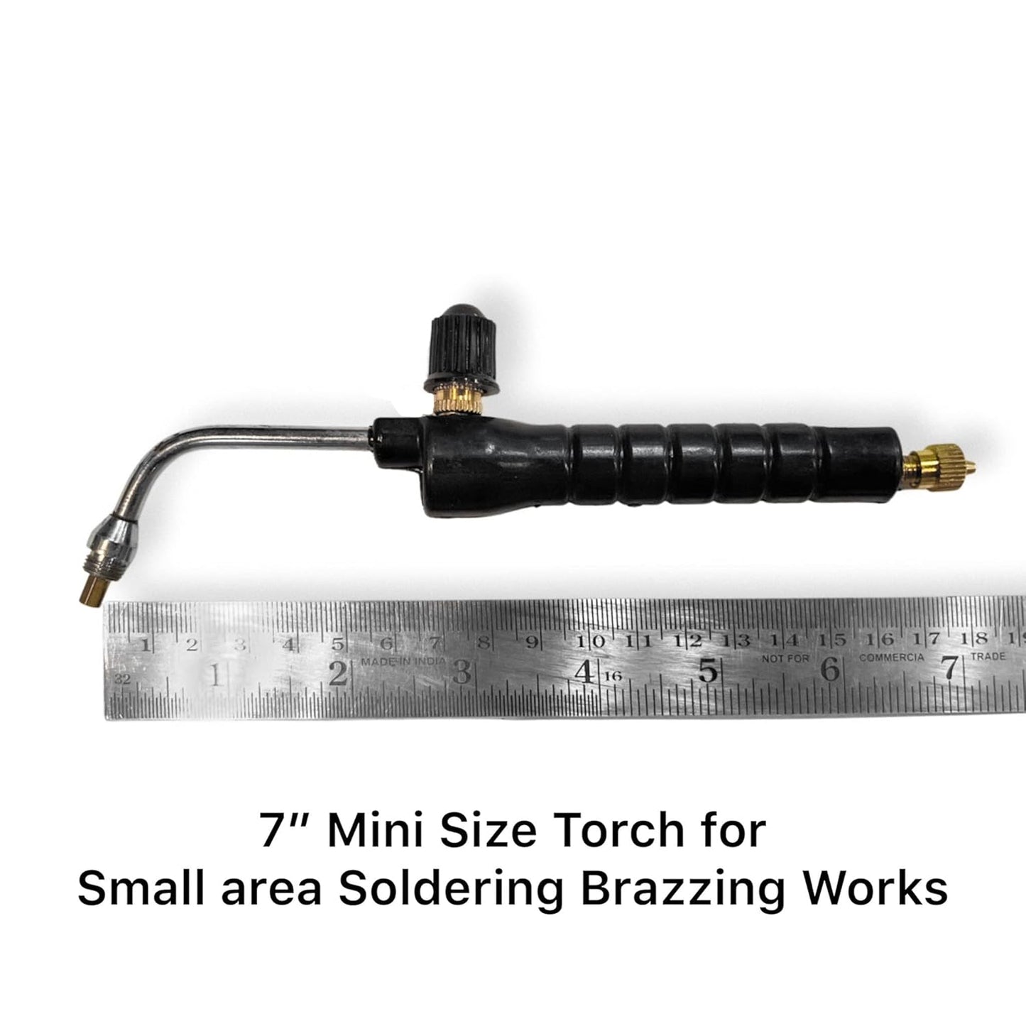 Johnson Tools Pin Point Soldering Mini Flamethrower Torch For Gold Jewellery Soldering, Repairing with 2 Attachments Can used with 2/5/14 kg LPG Cylinder