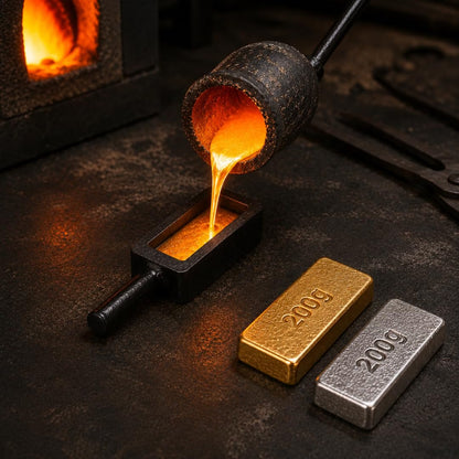 Johnson Tools Iron Biscuit Ingot Mold For Making 200g Gold And Silver Biscuit/Cadbury
