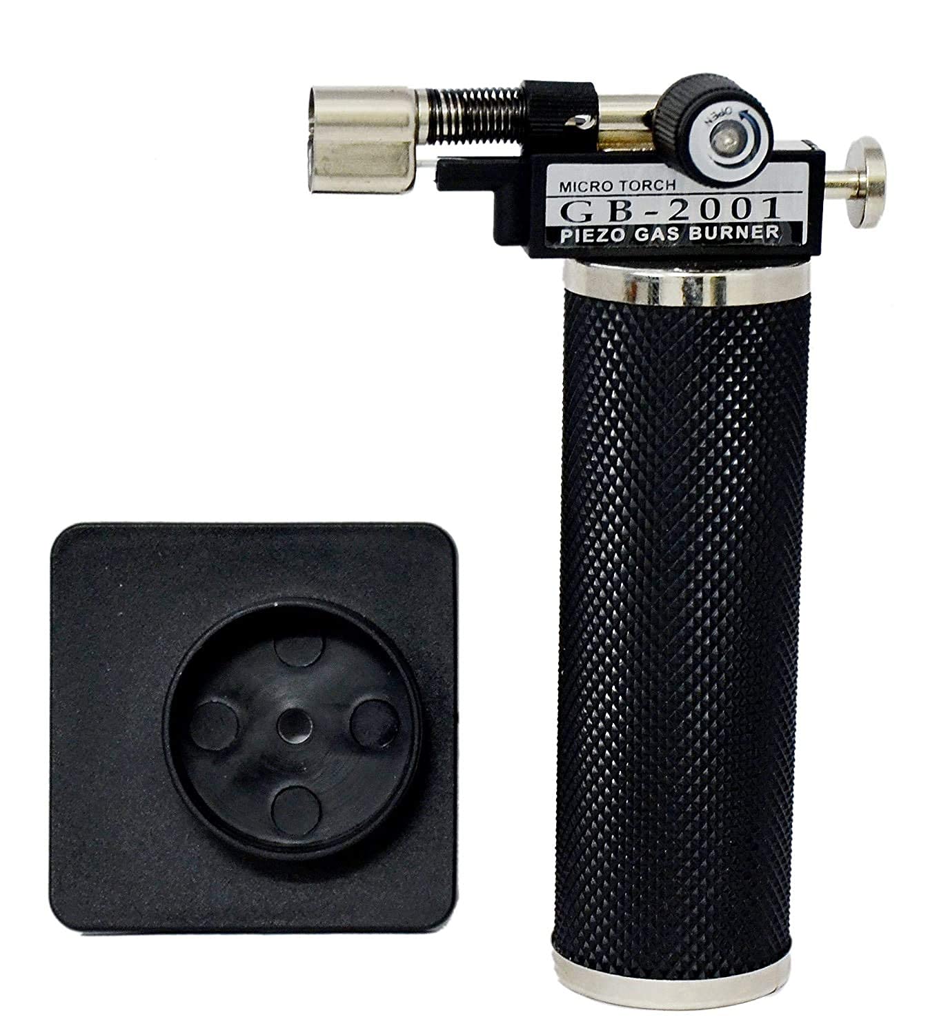 Johnson Tools Portable Gas Micro Torch Gun (refillable) with self ignition switch for gold or silver brazzing, soldering lighter tool (Without Gas) (Lighter)