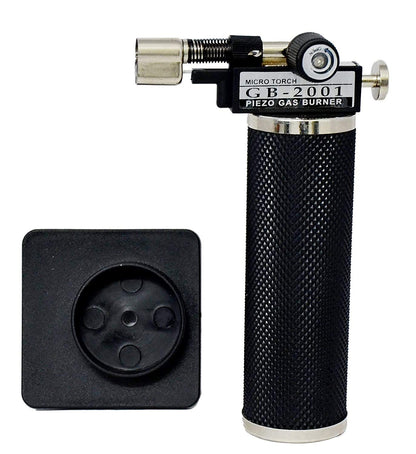 Johnson Tools Portable Gas Micro Torch Gun (refillable) with self ignition switch for gold or silver brazzing, soldering lighter tool (Without Gas) (Lighter)
