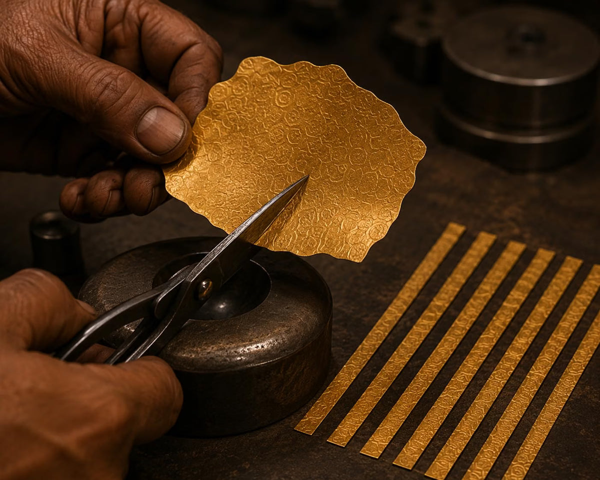 Johnson Tools Tanka Dabakna Curved Plate Tool for Gold and Silver Jewellery Works