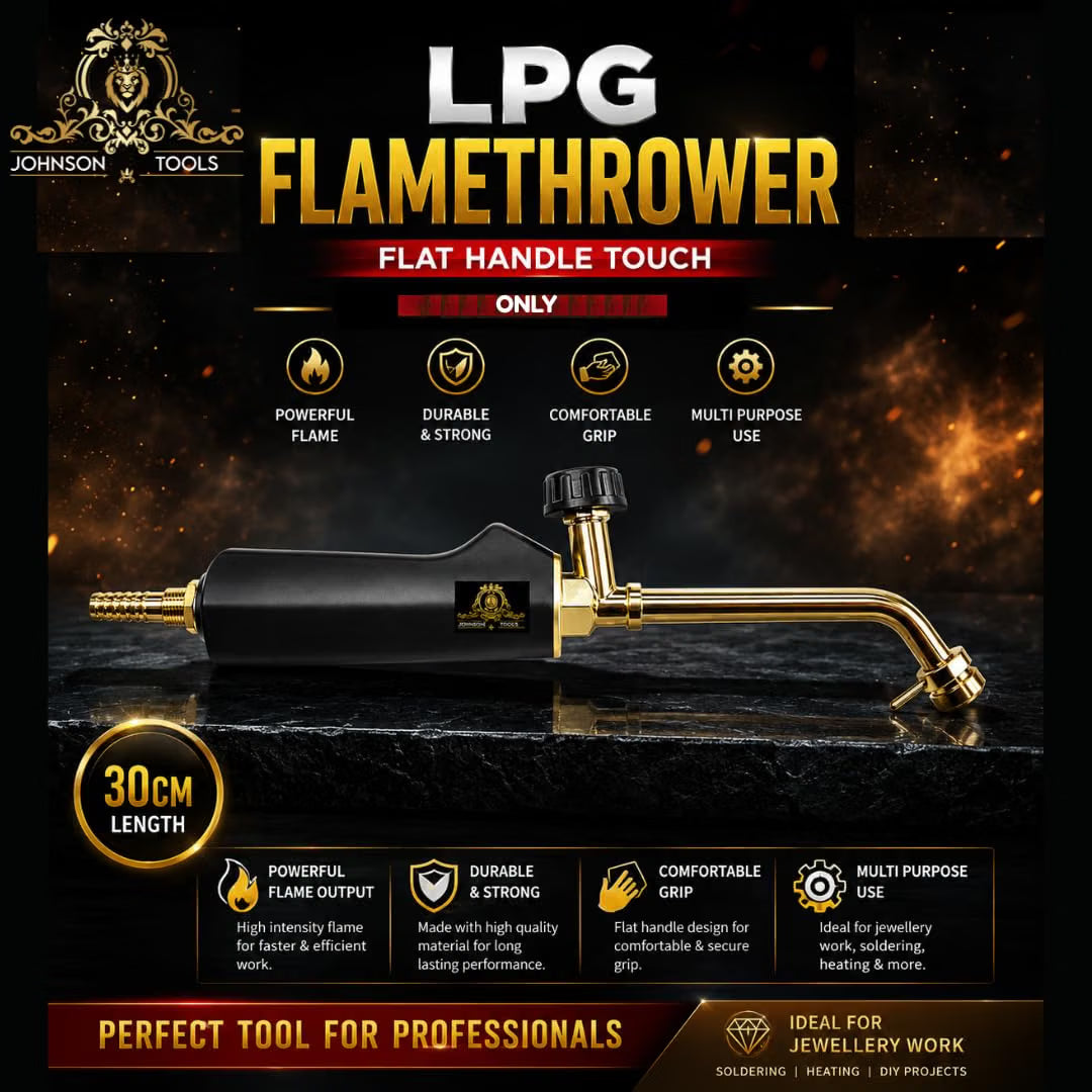 Johnson Tools Amul LPG flamethrower Gun with Size 30cm and Flat Handle (Only Torch)