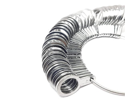 Johnson Tools Made of Brass Handy Ring Finger Sizer for Measuring Unisex Finger Sizes (no 1 to 36) Silver