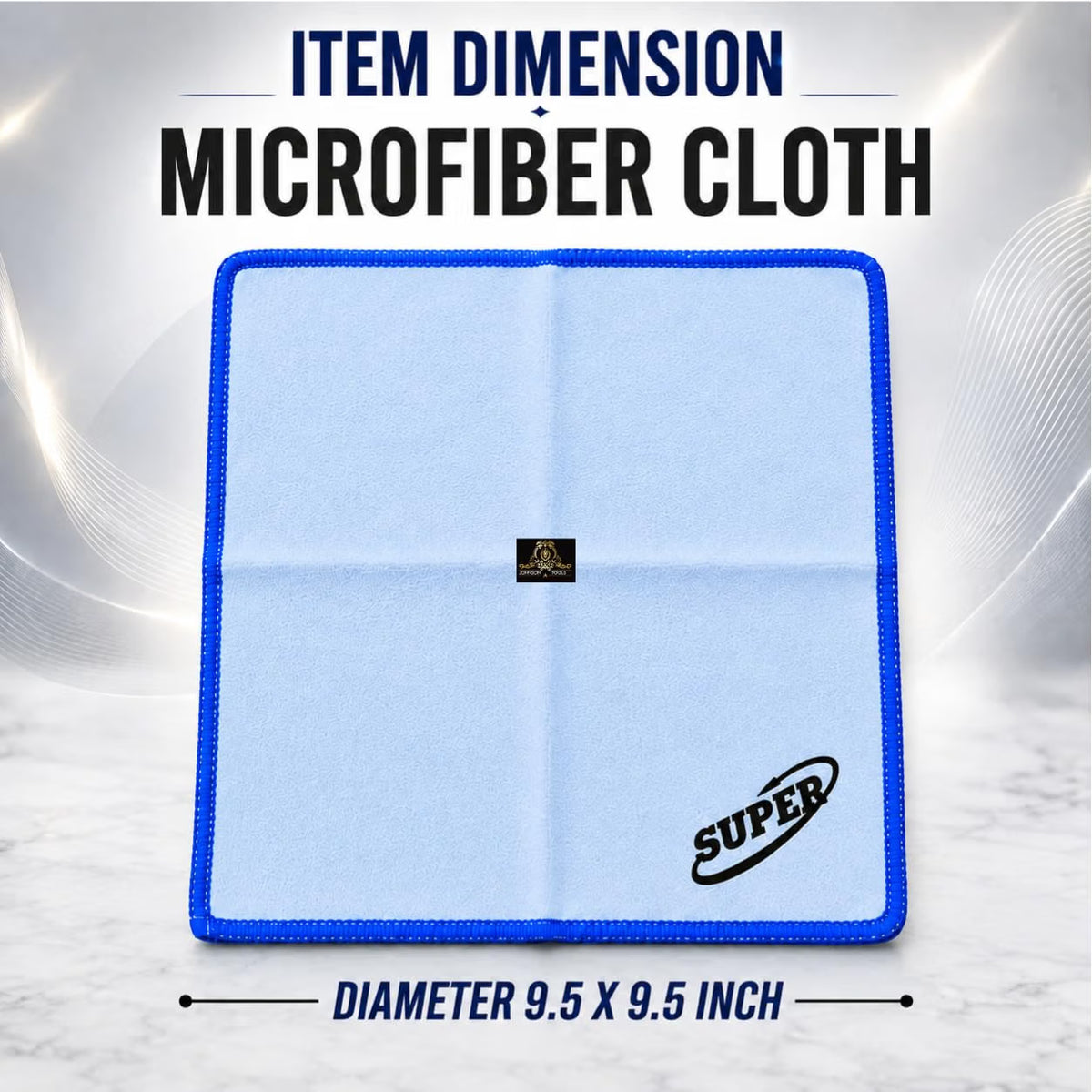 Johnson Tools Microfiber Cloth Lint Free Cleaning for Diamonds, Gemstones, Semi-Precious Stones, Watches, Camera Lens | Eyeglass | Laptop Screen and Gold, Silver, Platinum Jewellery (Pack of 3)