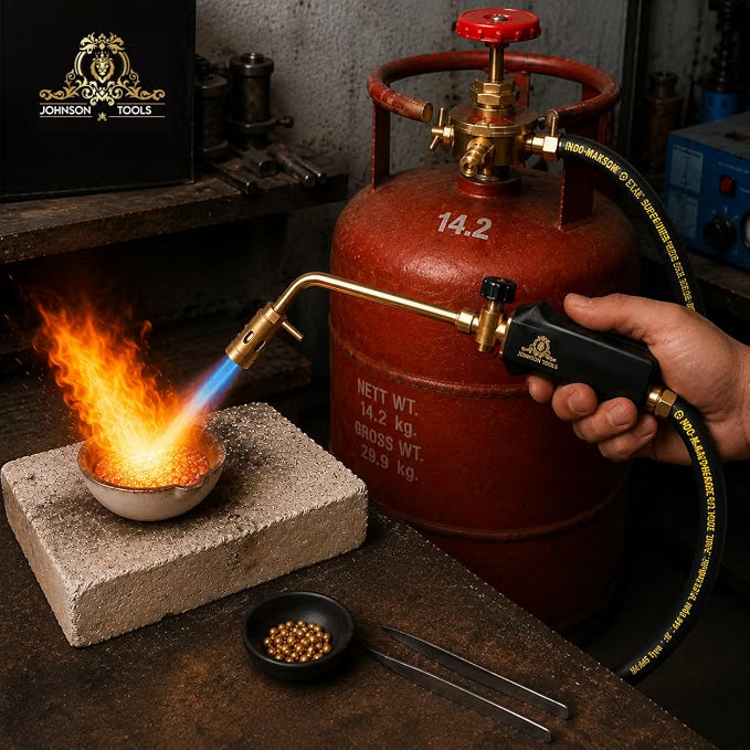 Johnson Tools Dunlup LPG Rubber Hose Gas Pipe (is Mark) for High Pressure Works (Not for Domestic Use)