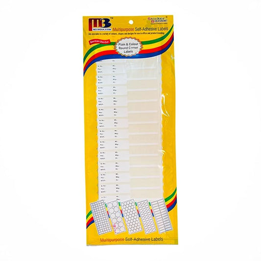 Johnson Tools Multipurpose Self Adhesive Labels for Jewellery, Any Product Labelling Works (Size 22X13mm, Pack of 100 Labels)